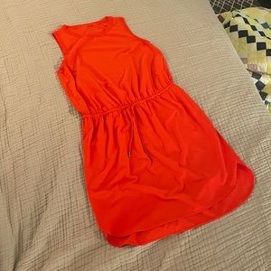 Sleeveless Athleta Tshirt Dress with Drawstring Waist